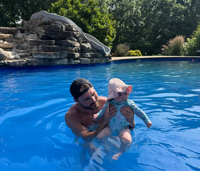 First Dips & Father's Day Memories on the Farm