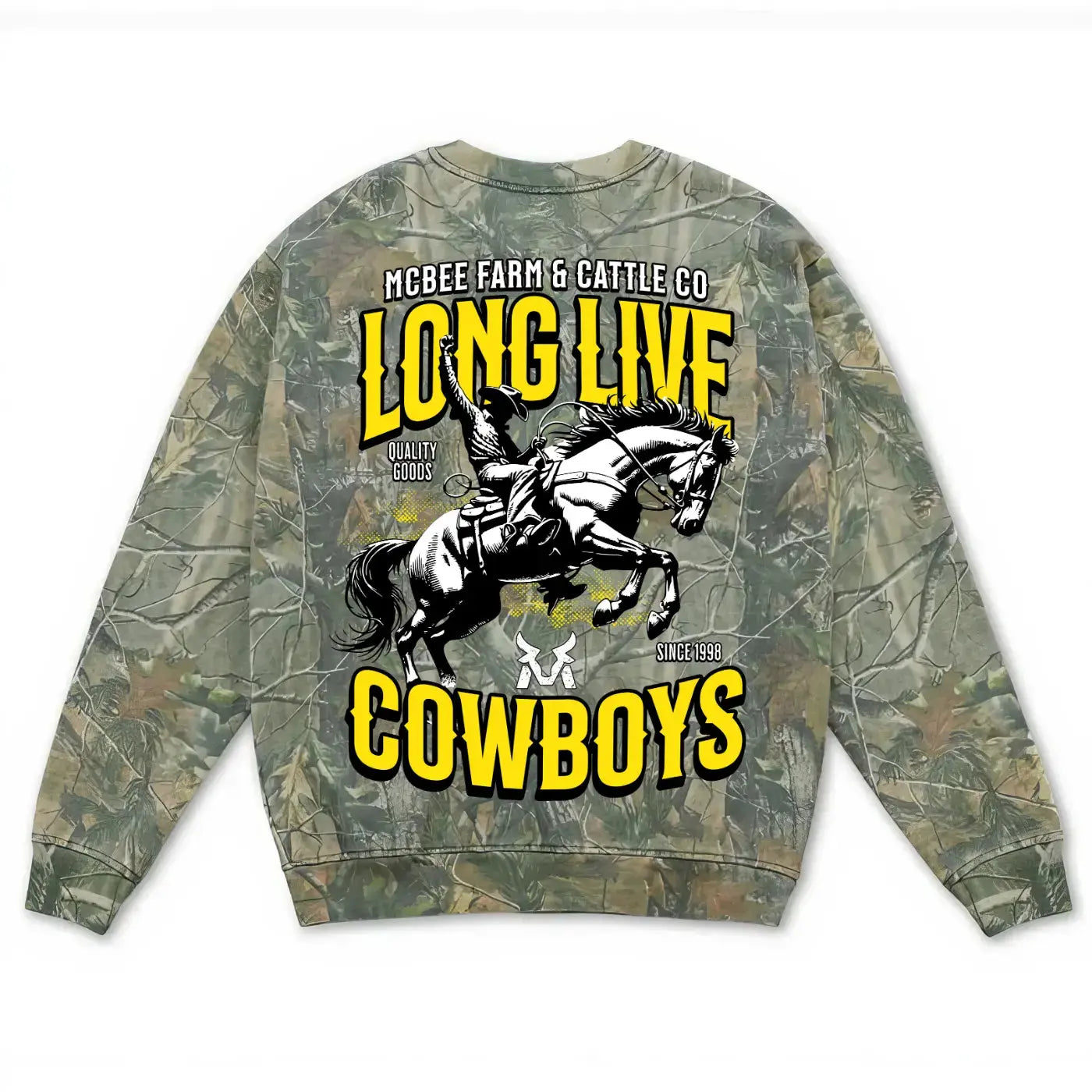 Long Live Cowboys Crewneck McBee Farm & Cattle Co