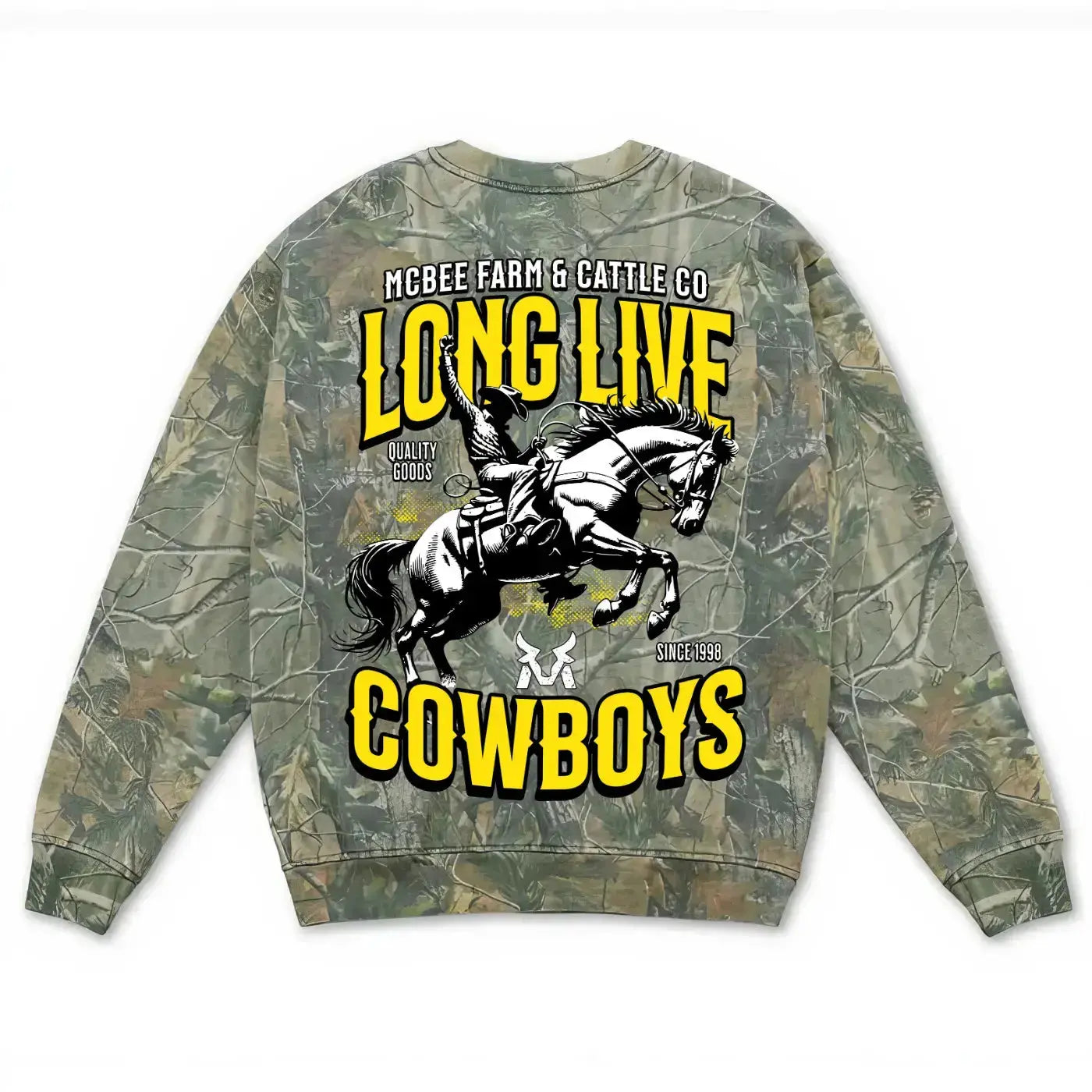 Long Live Cowboys Crewneck McBee Farm & Cattle Co