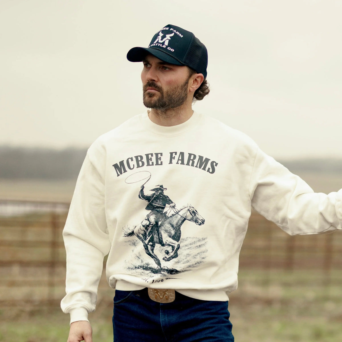 Lariat Legacy Crewneck McBee Farm & Cattle Co