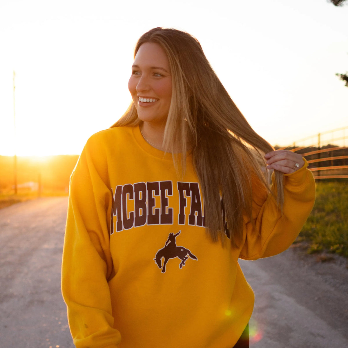 McBee Farms Rodeo Crewneck McBee Farm & Cattle Co