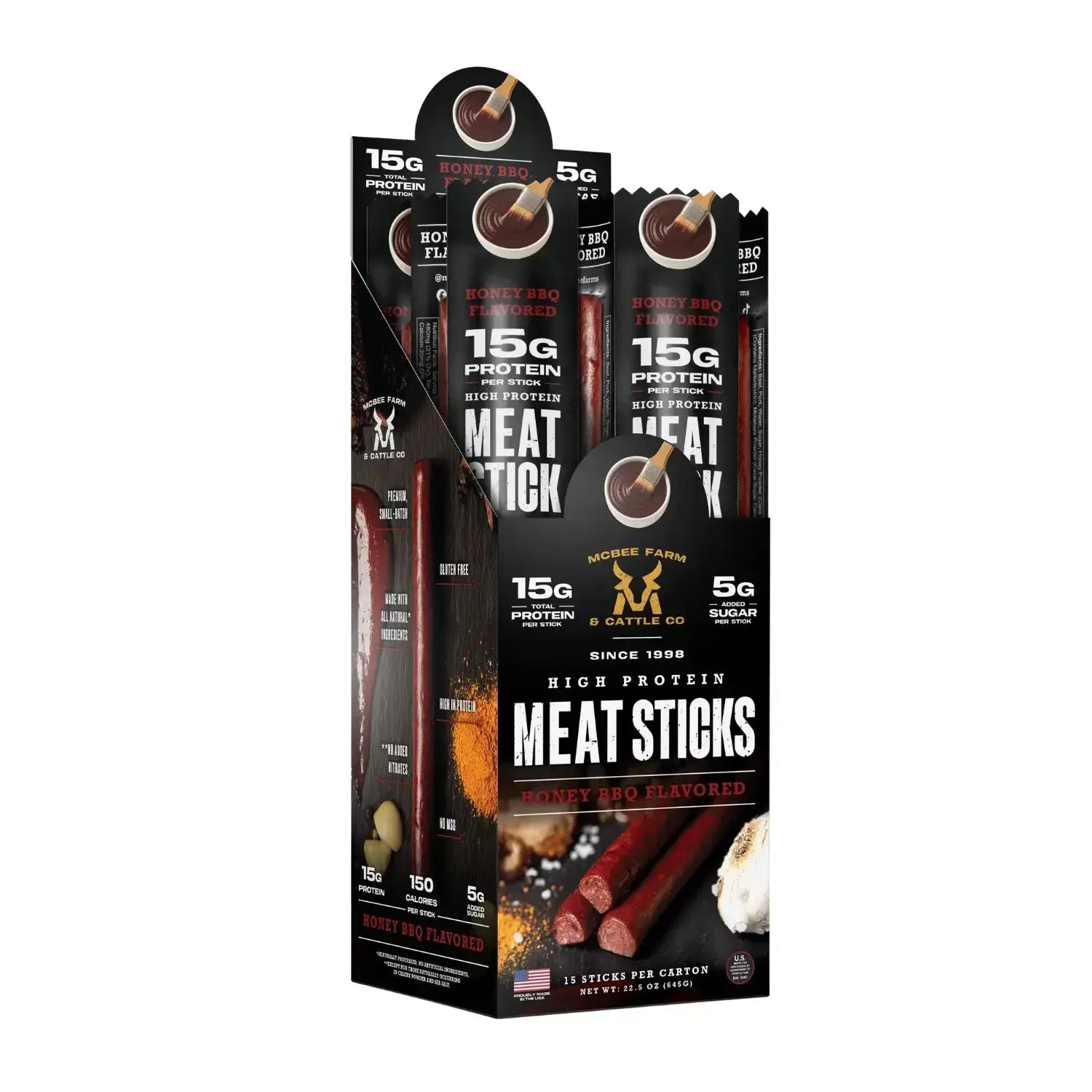 High Protein Meat Sticks (15 Ct) McBee Farm & Cattle Co