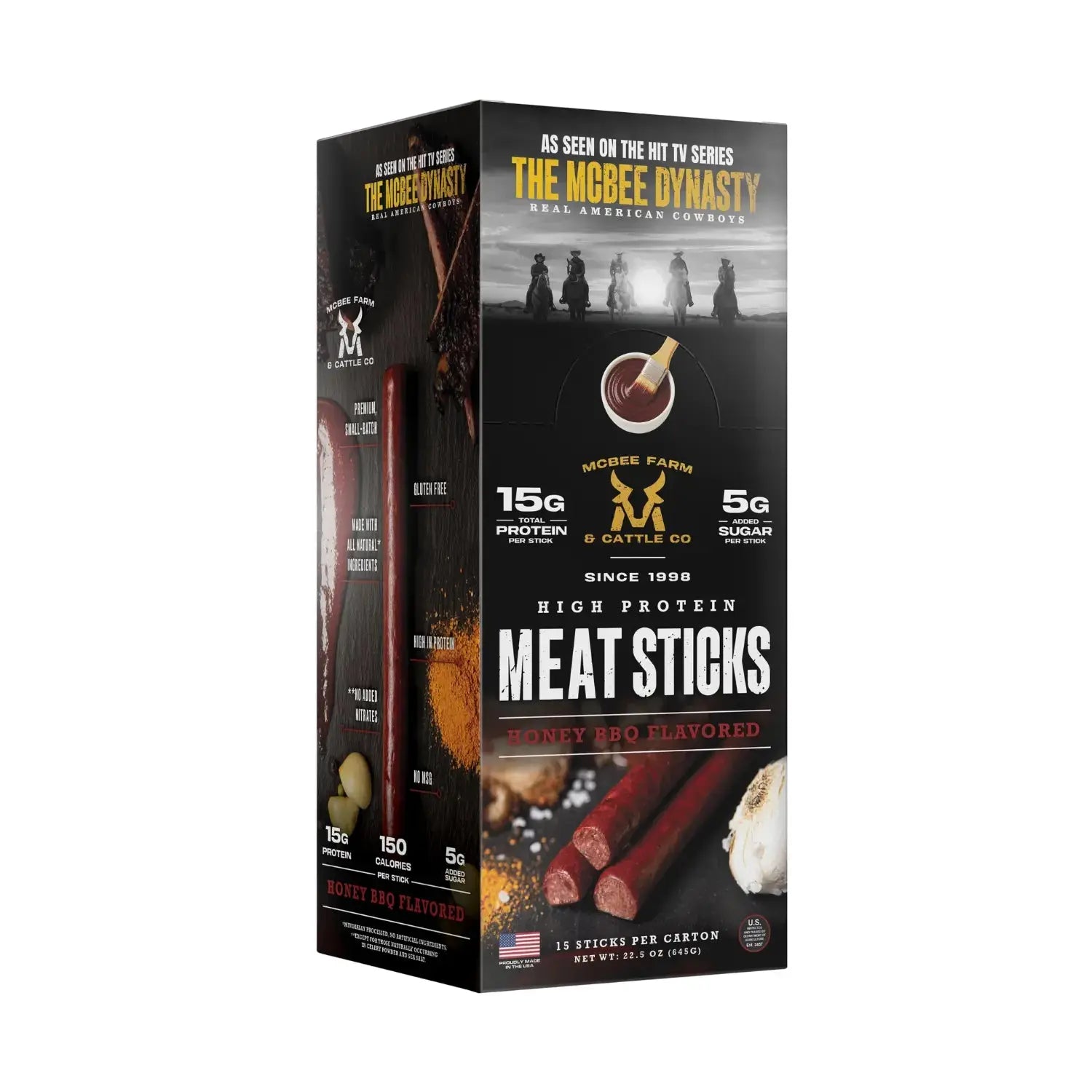 High Protein Meat Sticks (15 Ct) McBee Farm & Cattle Co
