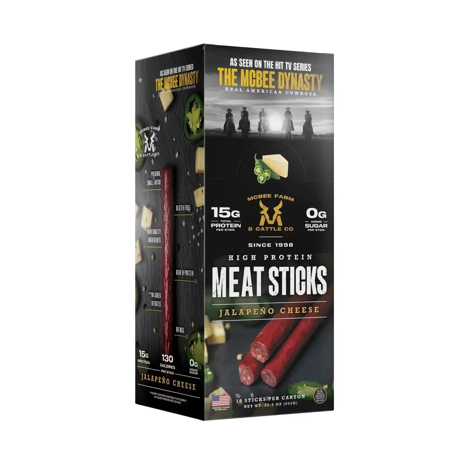 High Protein Meat Sticks (15 Ct) McBee Farm & Cattle Co