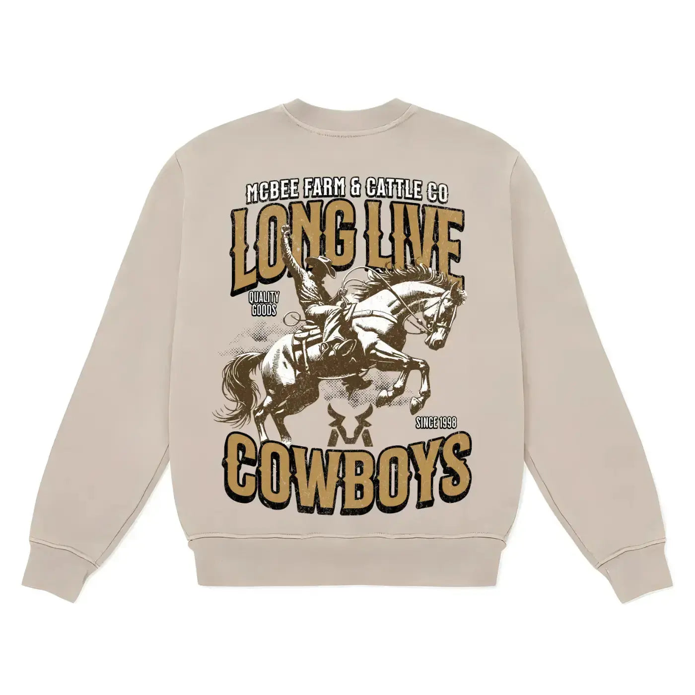Long Live Cowboys Crewneck McBee Farm & Cattle Co