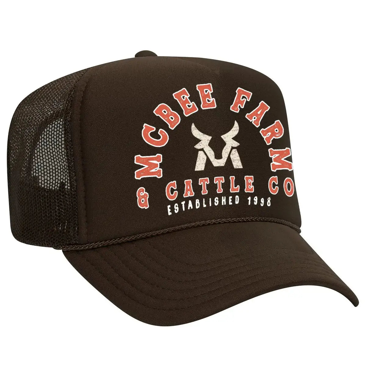 McBee Vintage Logo Trucker McBee Farm & Cattle Co