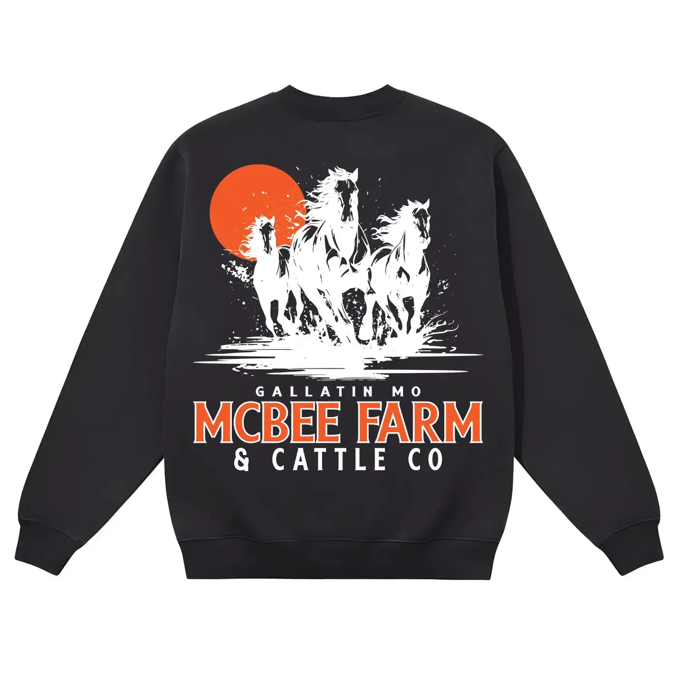 Run Free Vintage Crewneck McBee Farm & Cattle Co