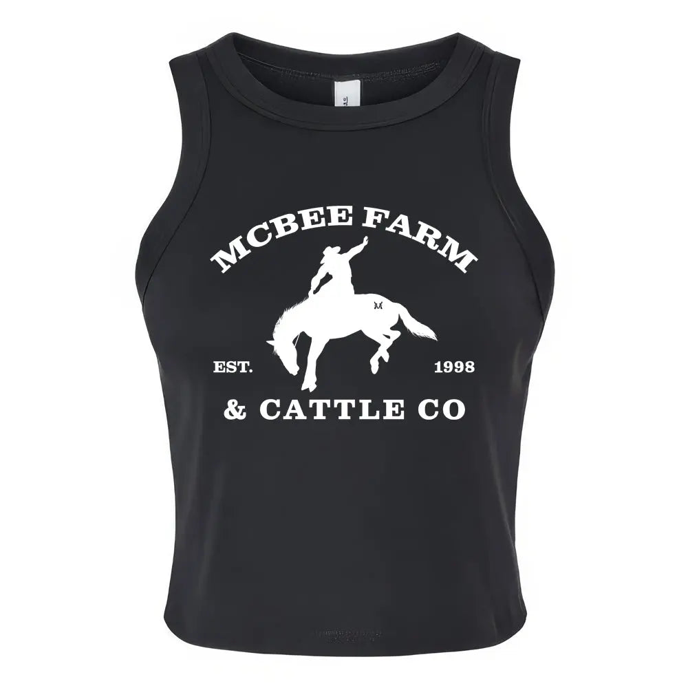 Buckin' Bronco Logo Tank Top McBee Farm & Cattle Co