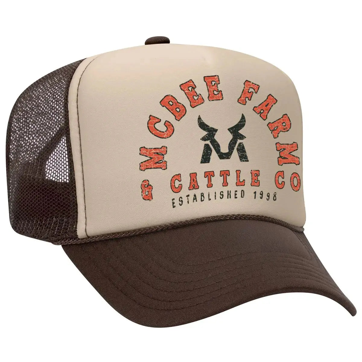 McBee Vintage Logo Trucker McBee Farm & Cattle Co