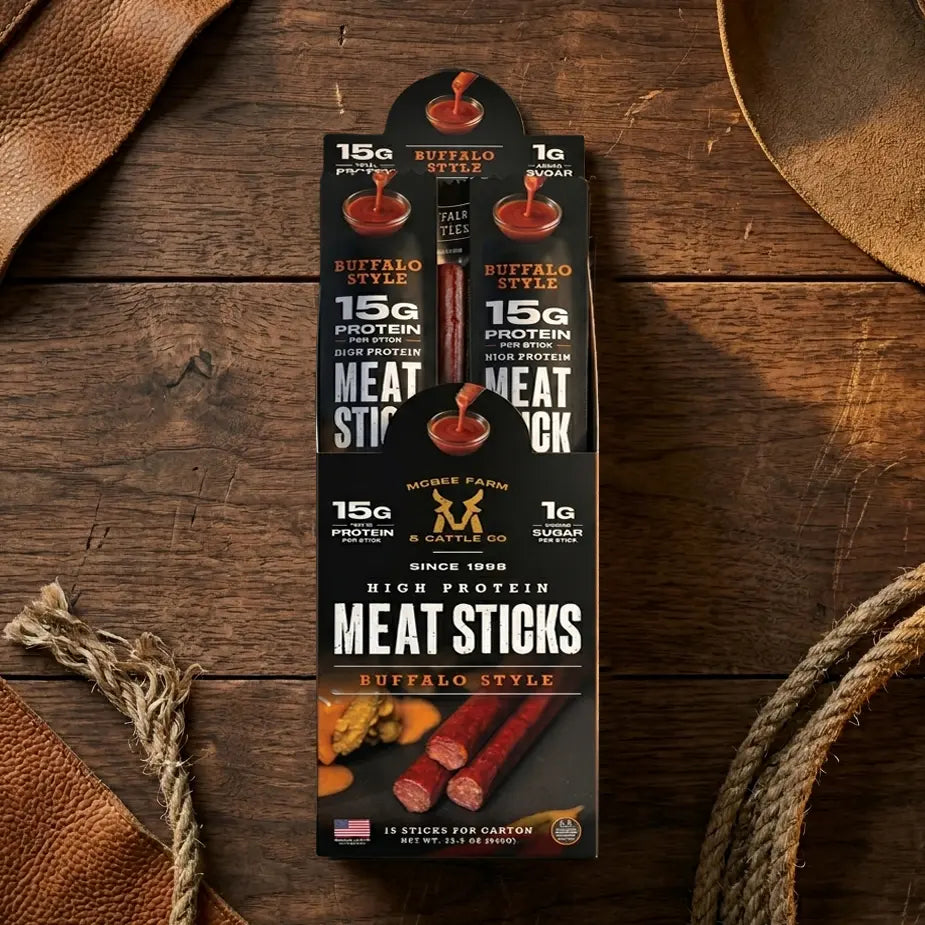 High Protein Meat Sticks (15 Ct) McBee Farm & Cattle Co