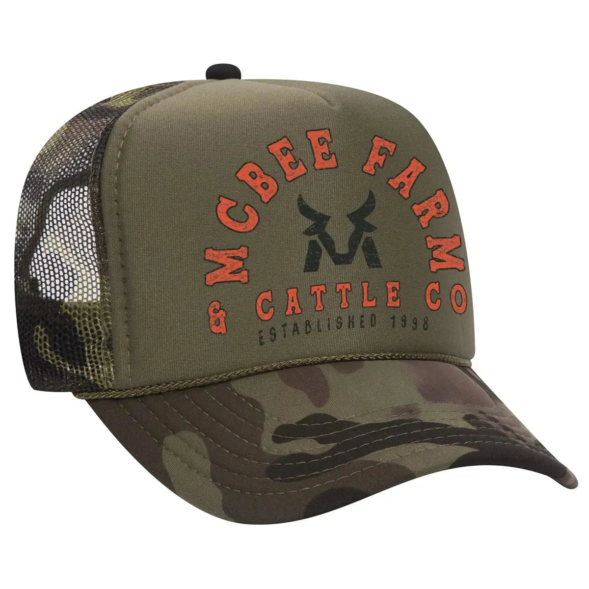 McBee Vintage Logo Trucker McBee Farm & Cattle Co