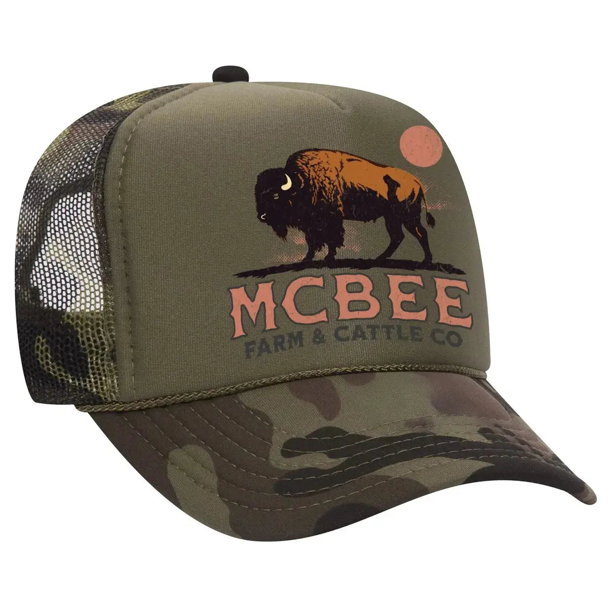 Lone Bison Foam Trucker McBee Farm & Cattle Co