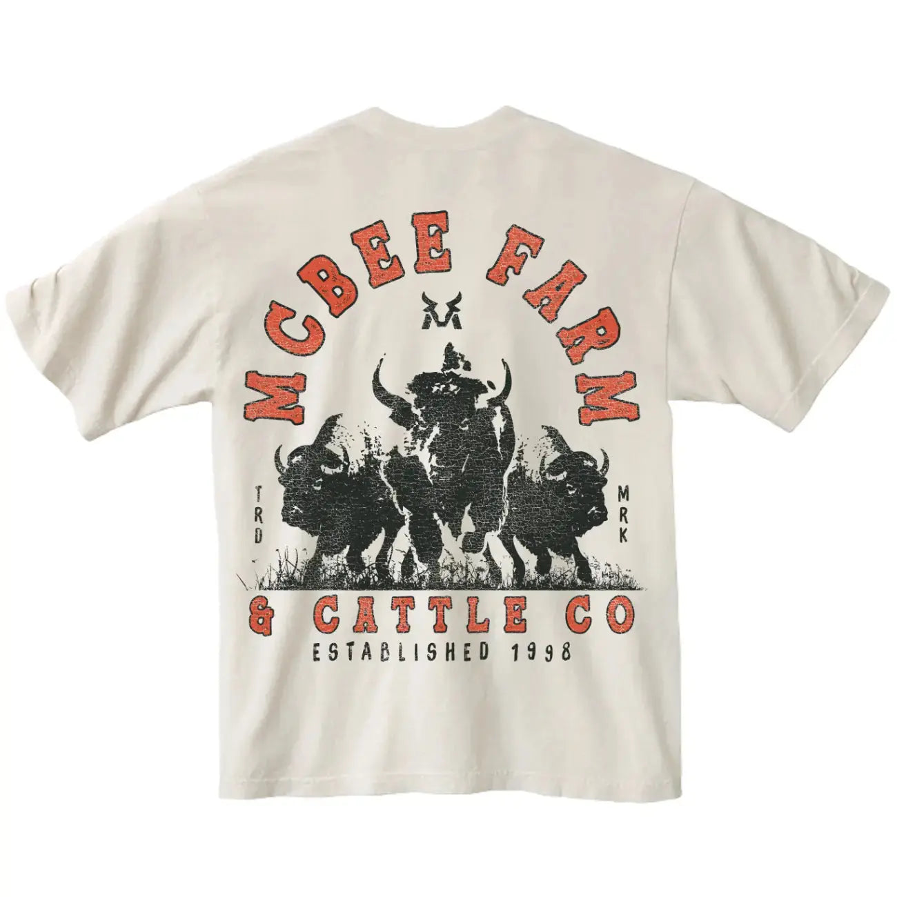Bison Stampede Oversized T-Shirt McBee Farm & Cattle Co