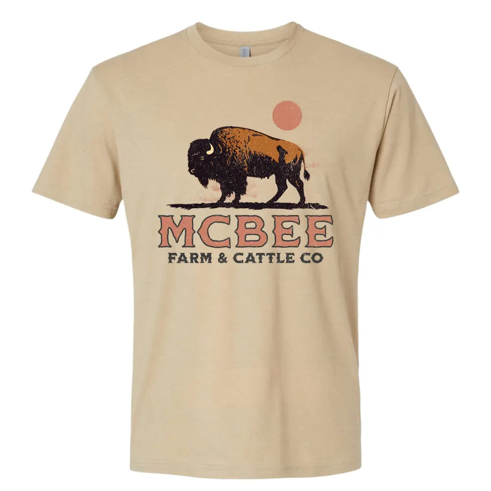 Bison Logo T-Shirt McBee Farm & Cattle Co
