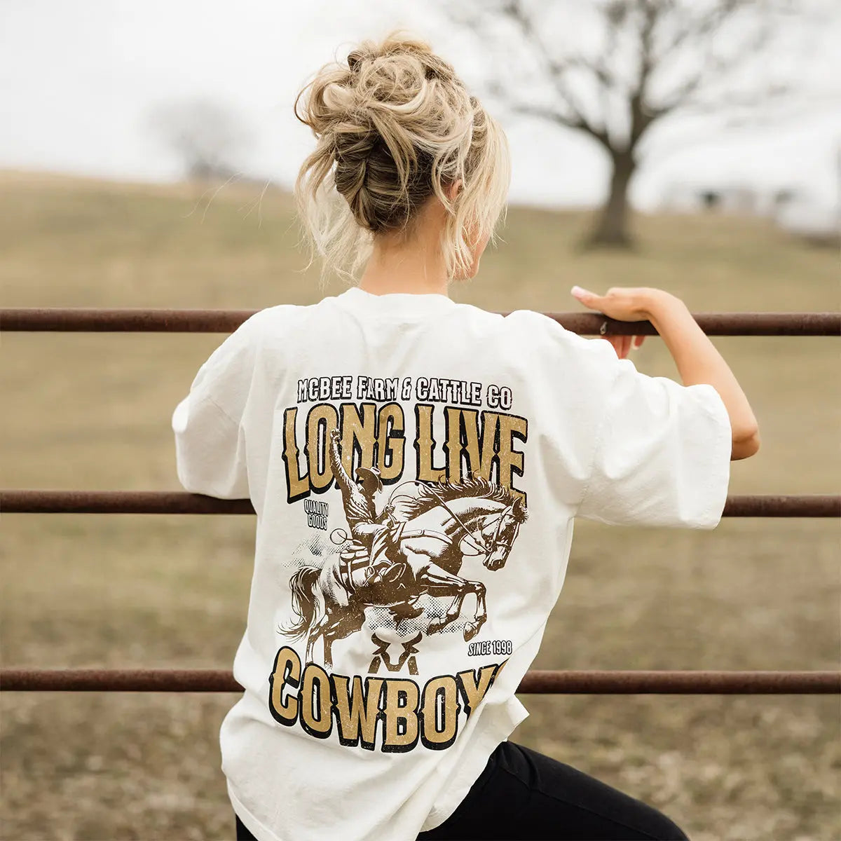 Long Live Cowboys T-Shirt McBee Farm & Cattle Co