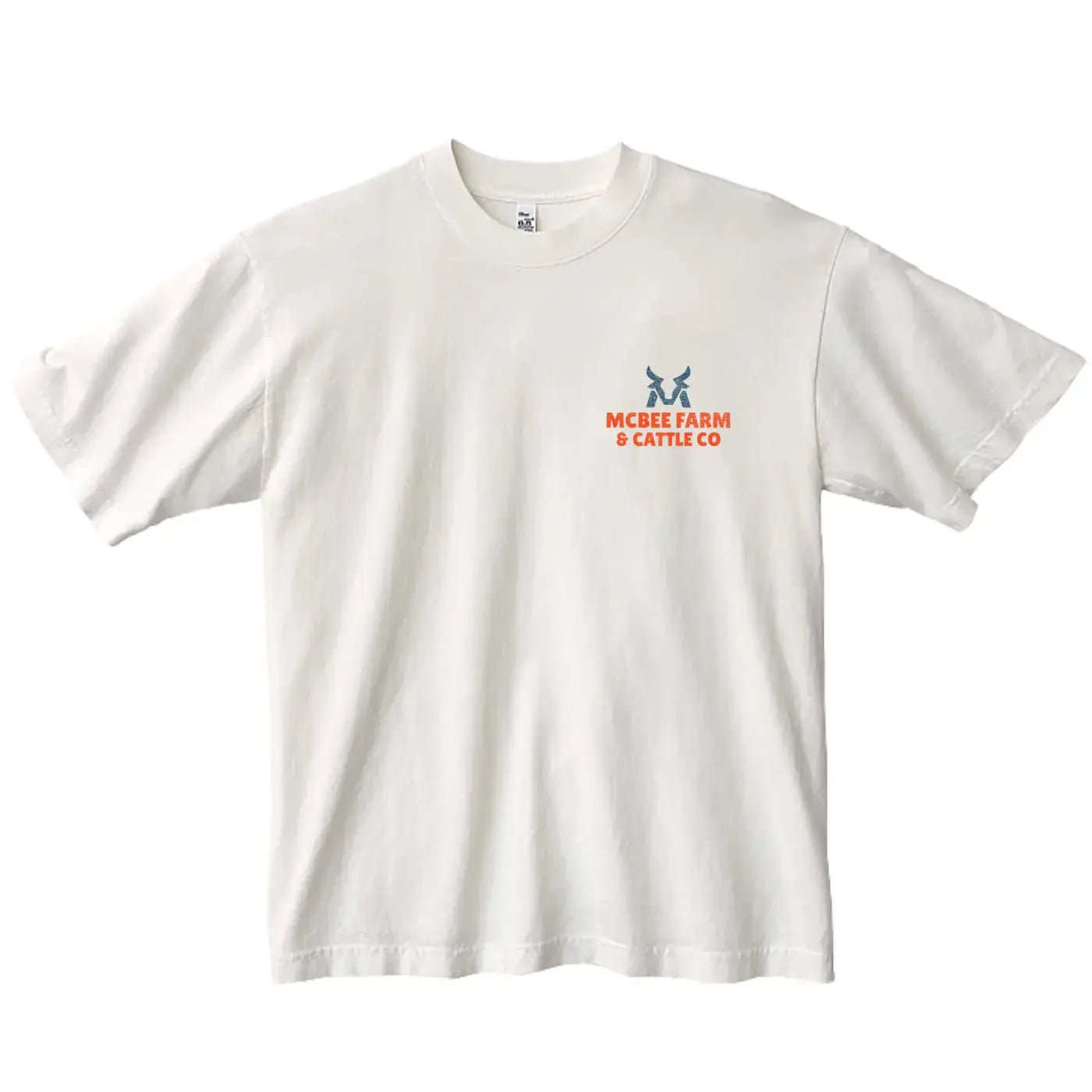 Guy On A Buffalo Oversized T-Shirt McBee Farm & Cattle Co