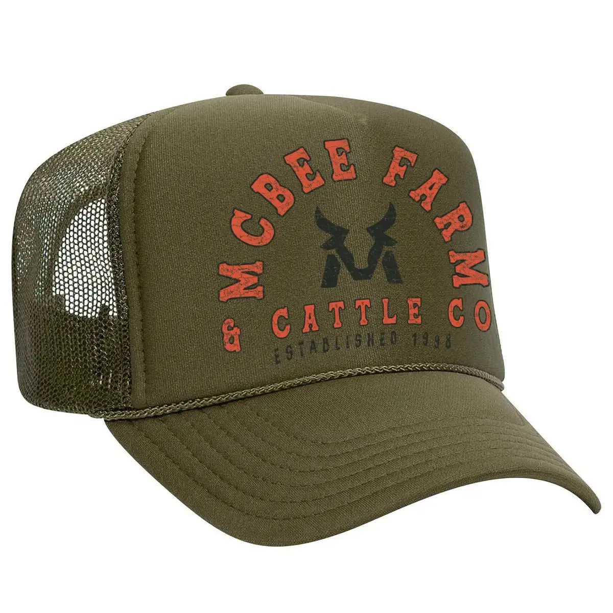 McBee Vintage Logo Trucker McBee Farm & Cattle Co