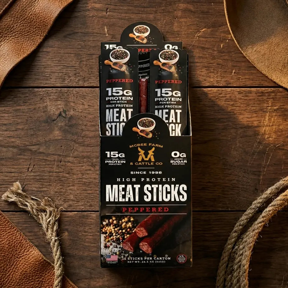 High Protein Meat Sticks (15 Ct) McBee Farm & Cattle Co