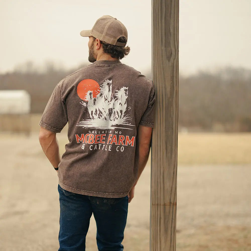 Run Free Vintage T-Shirt McBee Farm & Cattle Co