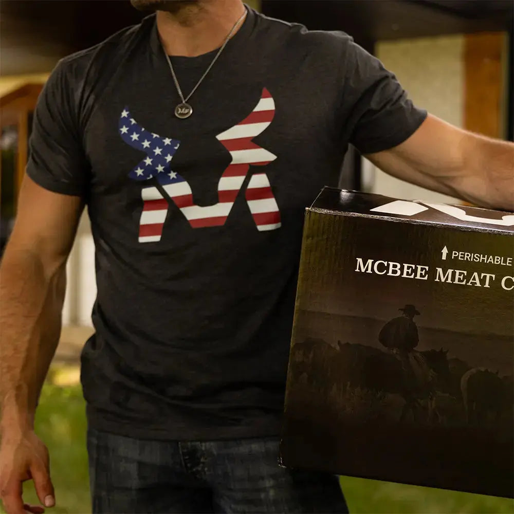McBee USA Emblem T-Shirt McBee Farm & Cattle Co