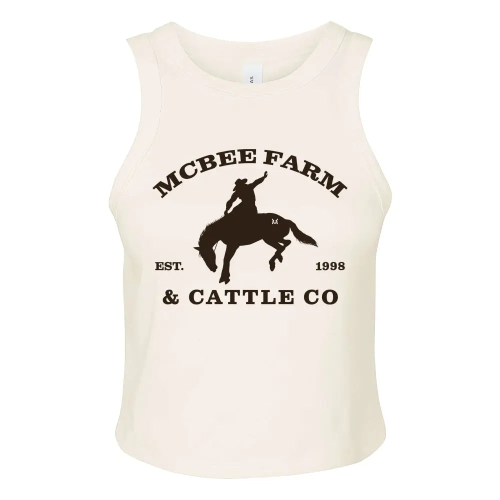 Buckin' Bronco Logo Tank Top McBee Farm & Cattle Co