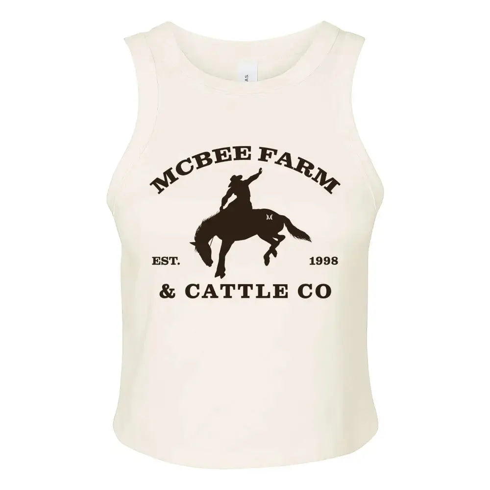 Buckin' Bronco Logo Tank Top McBee Farm & Cattle Co