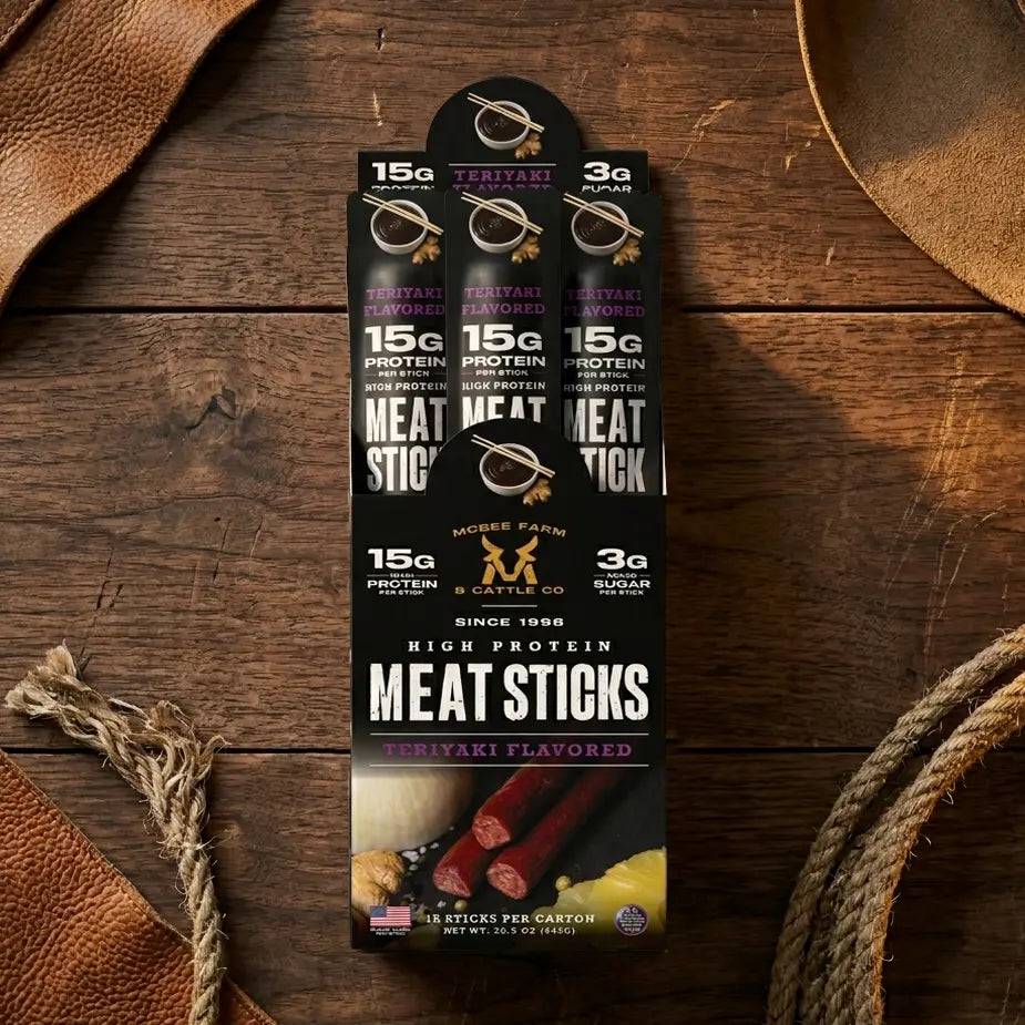 High Protein Meat Sticks (15 Ct) McBee Farm & Cattle Co