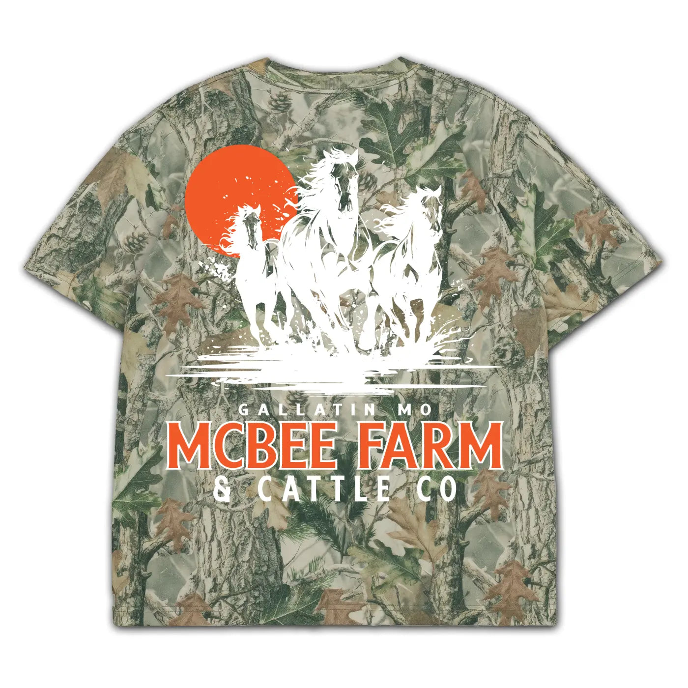 Run Free Camo T-Shirt McBee Farm & Cattle Co