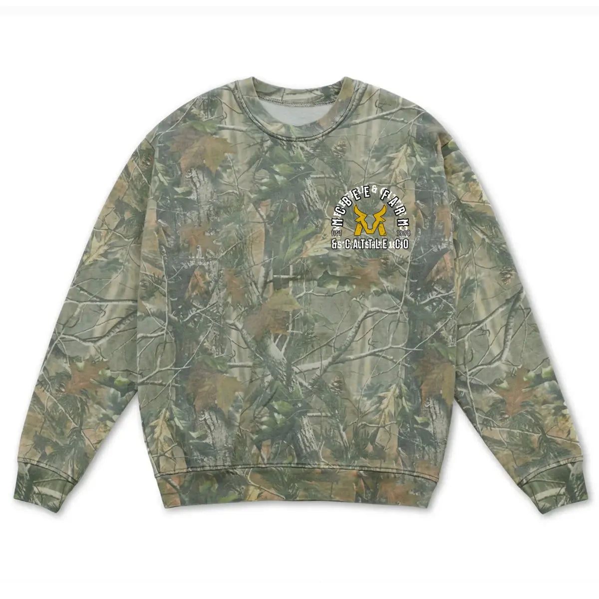 Long Live Cowboys Camo Crewneck McBee Farm & Cattle Co