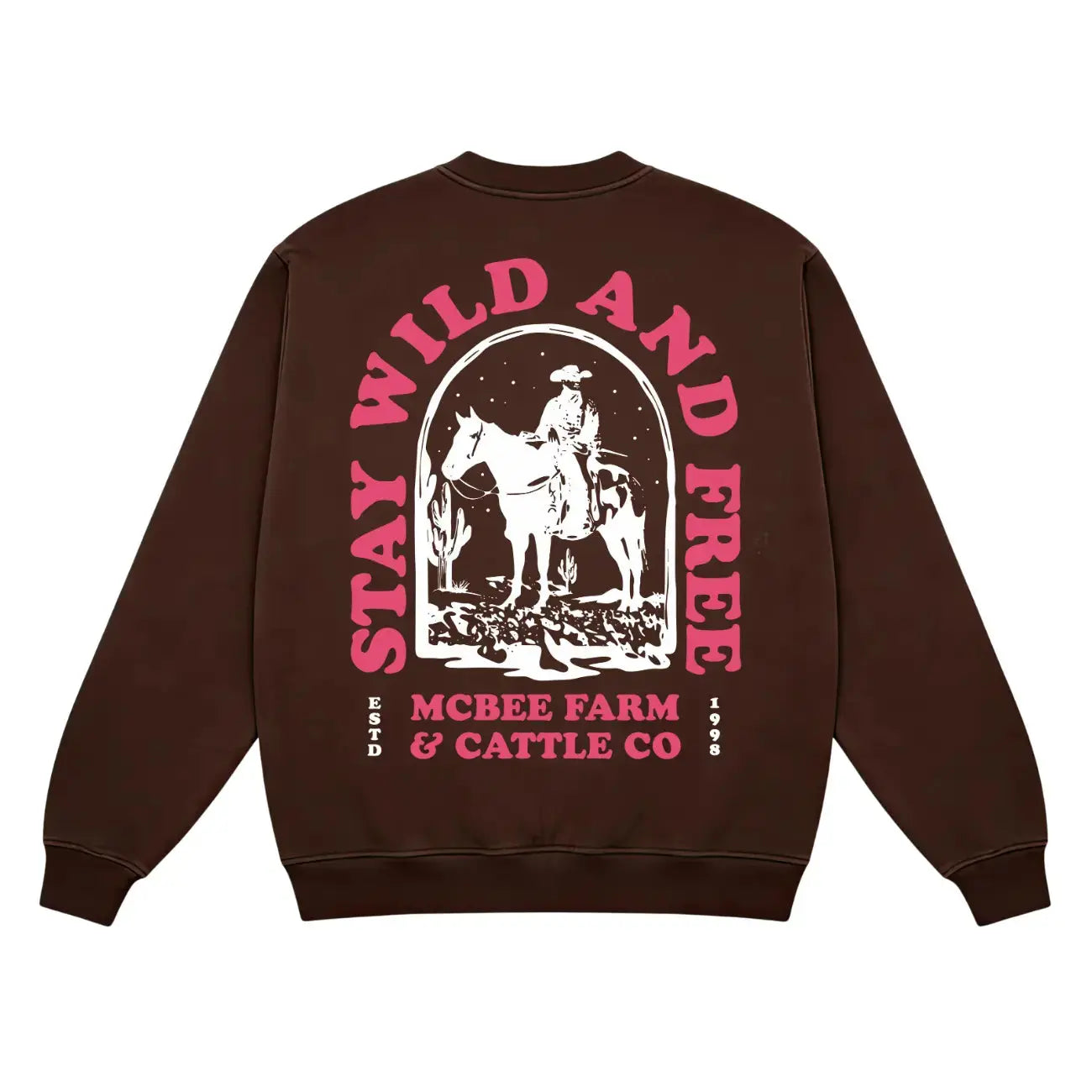 Stay Wild Western Crewneck McBee Farm & Cattle Co
