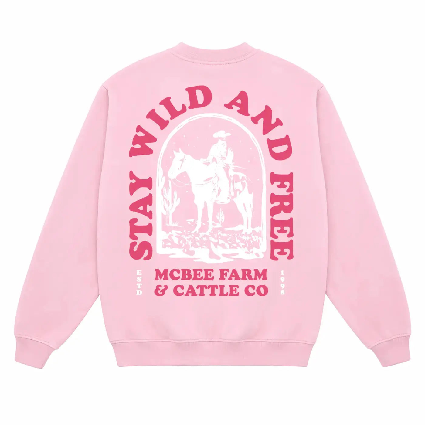 Stay Wild Western Crewneck McBee Farm & Cattle Co
