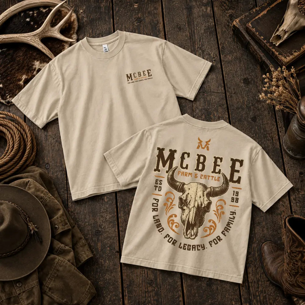For Land For Legacy Vintage T-Shirt McBee Farm & Cattle Co