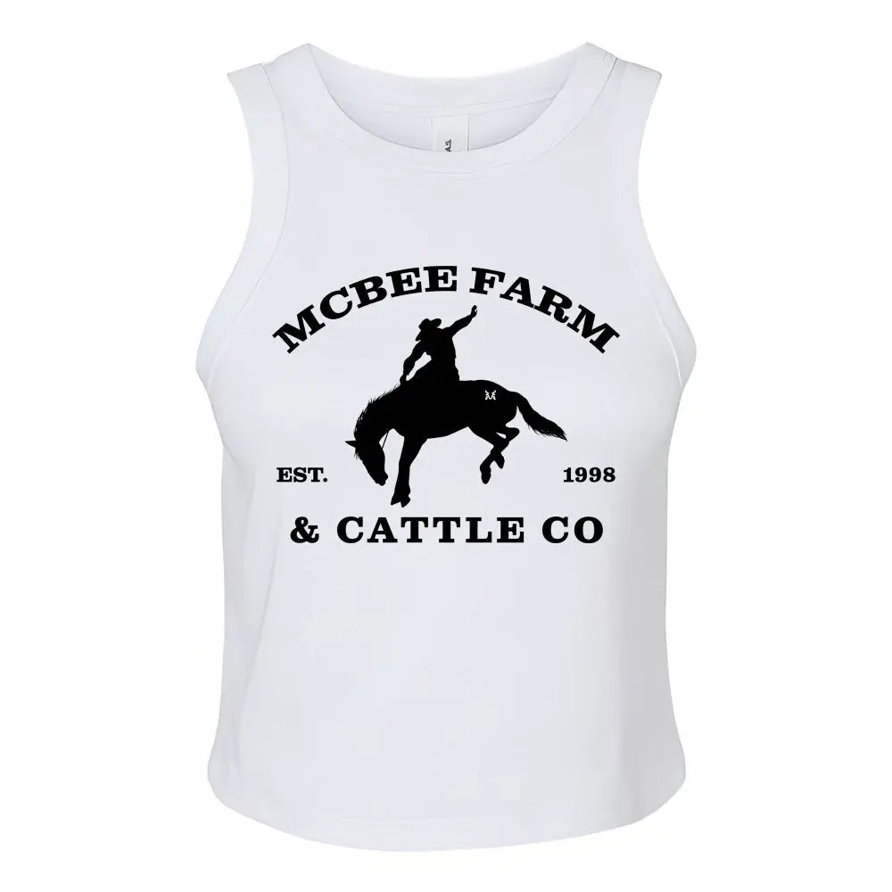 Buckin' Bronco Logo Tank Top McBee Farm & Cattle Co