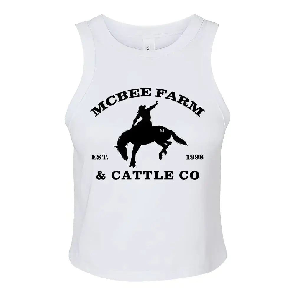 Buckin' Bronco Logo Tank Top McBee Farm & Cattle Co