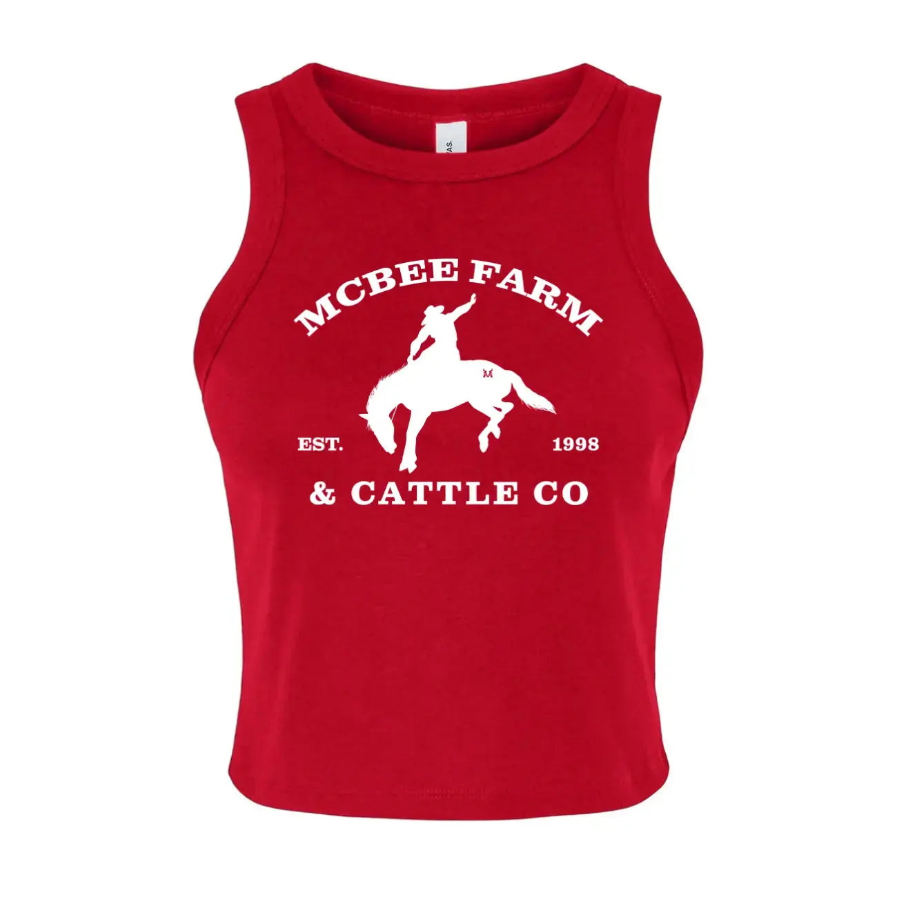 Buckin' Bronco Logo Tank Top McBee Farm & Cattle Co