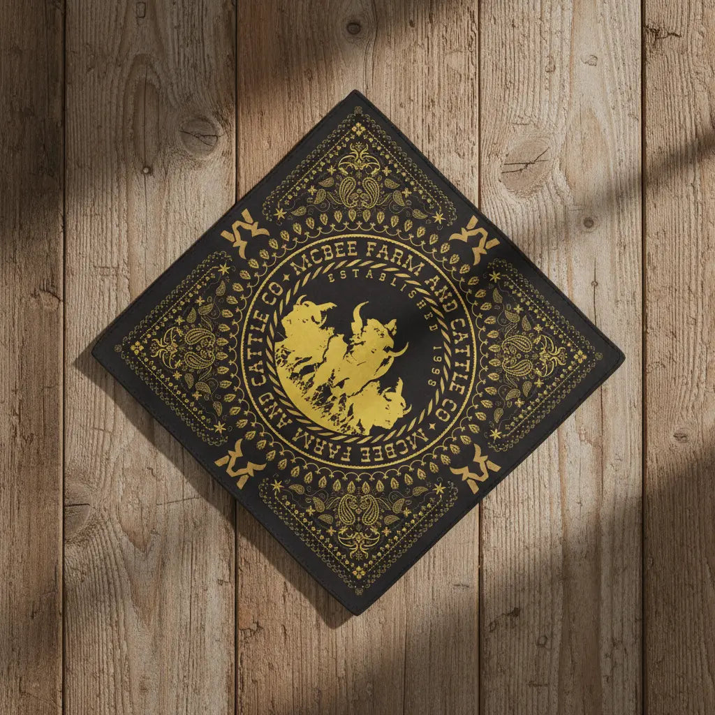 Bison Stampede Bandana McBee Farm & Cattle Co