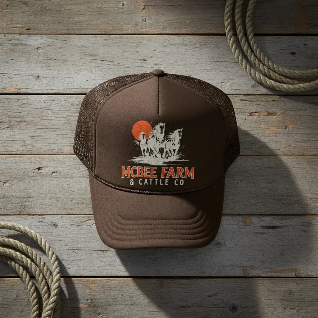 Run Free Foam Trucker McBee Farm & Cattle Co
