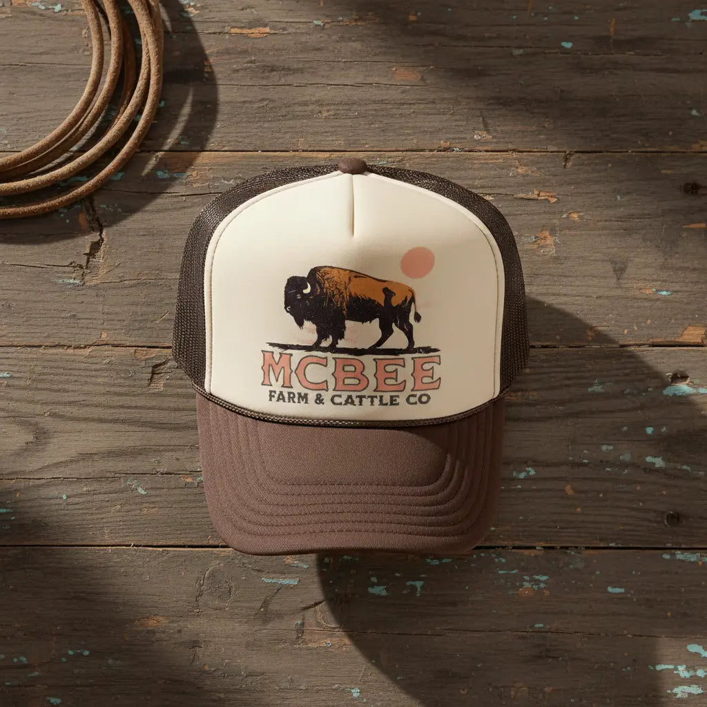 Lone Bison Foam Trucker McBee Farm & Cattle Co