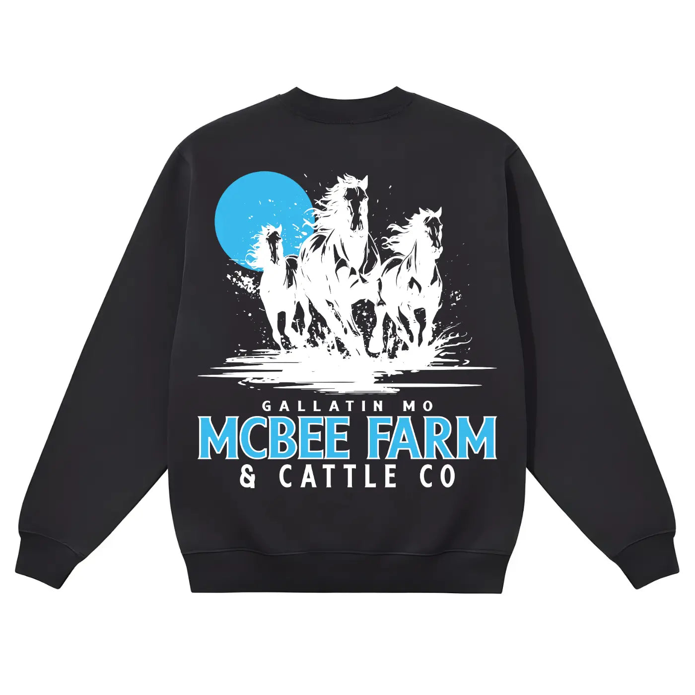 Run Free Vintage Crewneck McBee Farm & Cattle Co