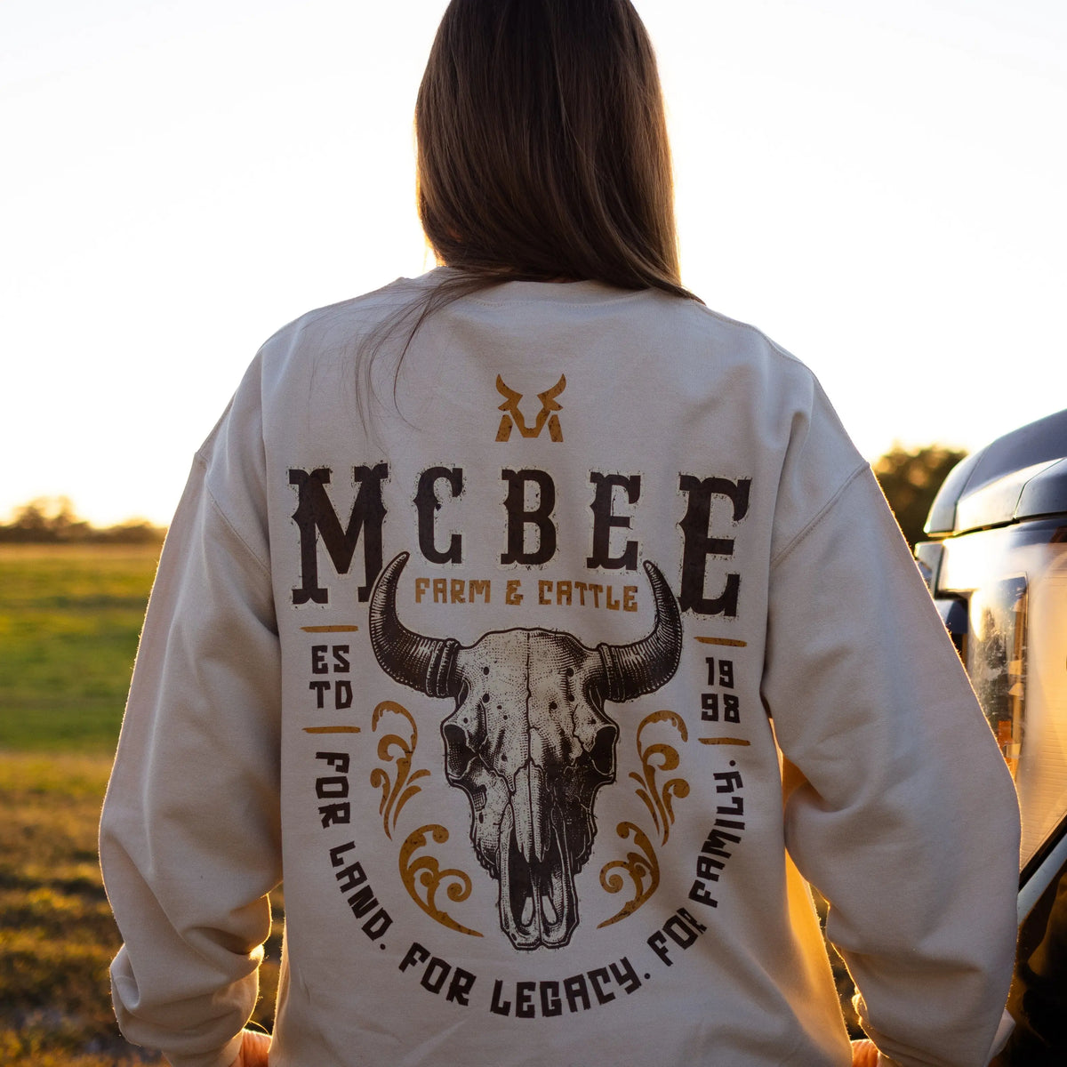 For Land For Legacy Crewneck McBee Farm & Cattle Co