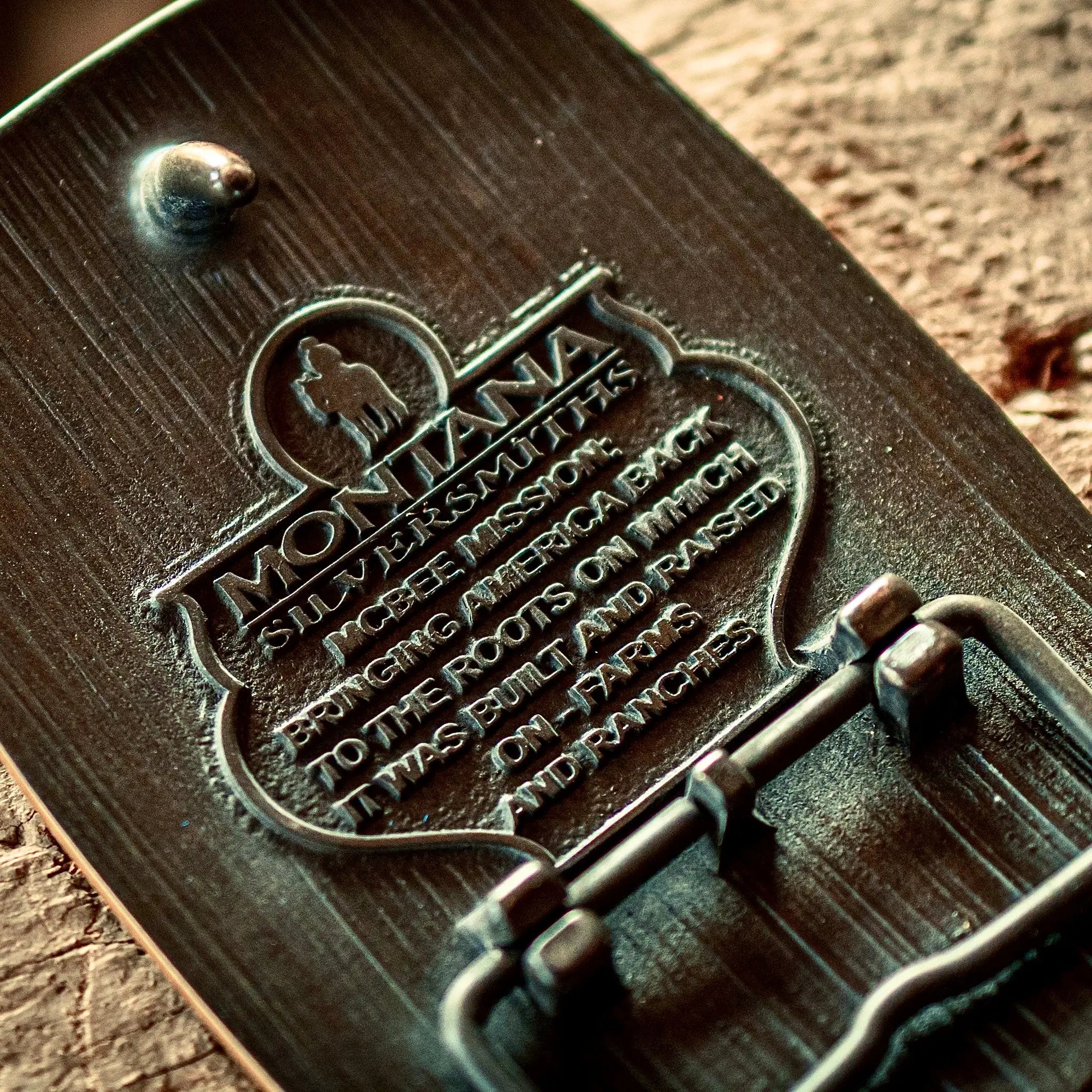 The McBee Bison Buckle McBee Farm & Cattle Co