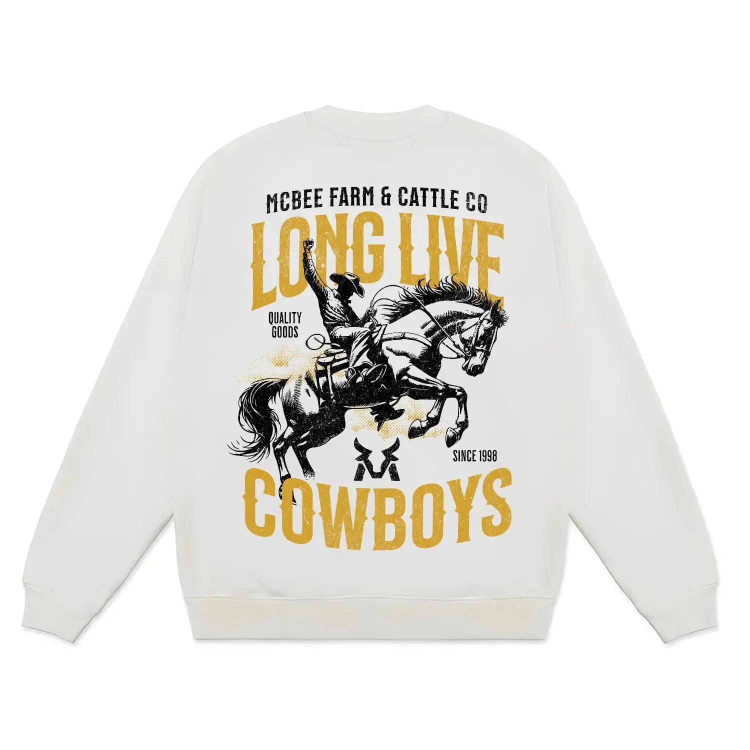 Long Live Cowboys Crewneck McBee Farm & Cattle Co