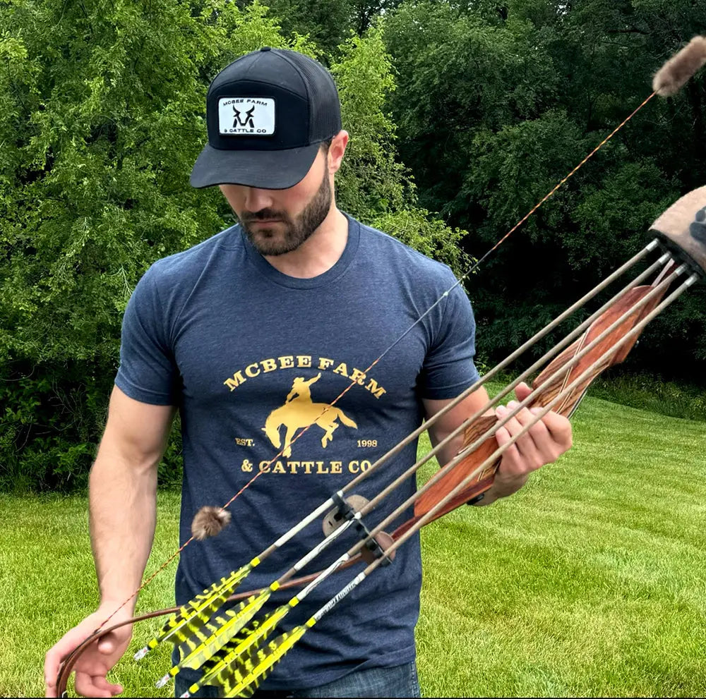 Buckin' Bronco Logo T-Shirt McBee Farm & Cattle Co