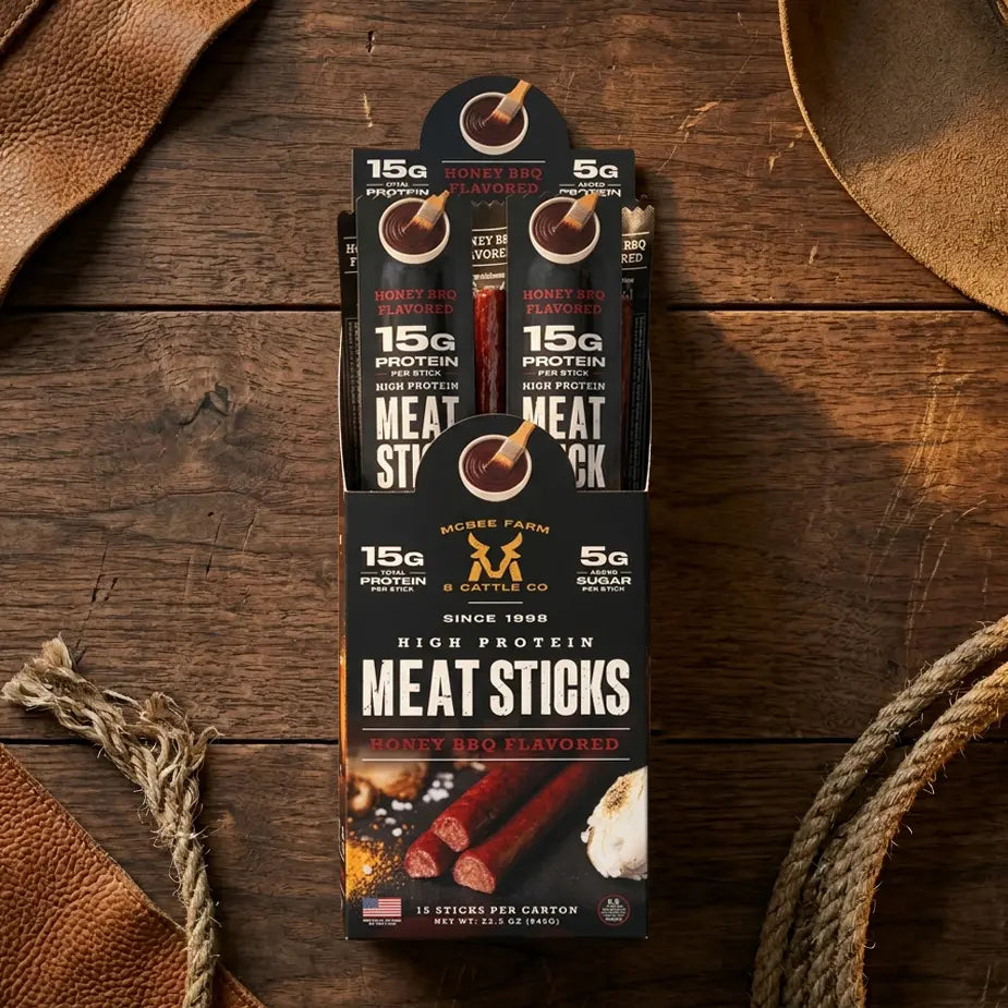 High Protein Meat Sticks (15 Ct) McBee Farm & Cattle Co
