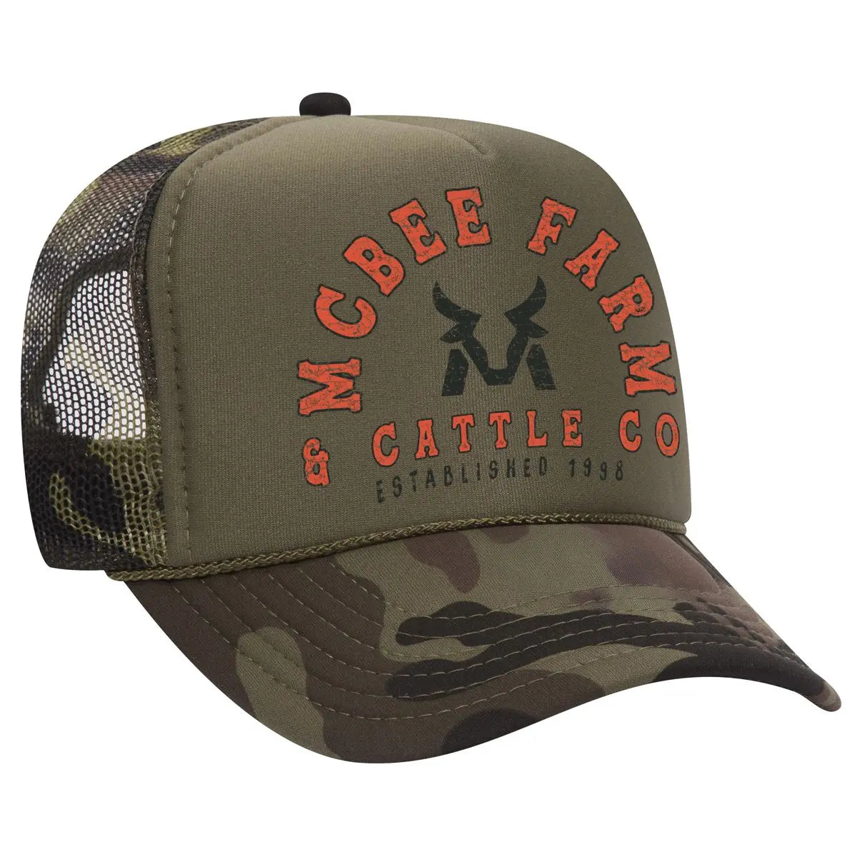 McBee Vintage Logo Trucker McBee Farm & Cattle Co