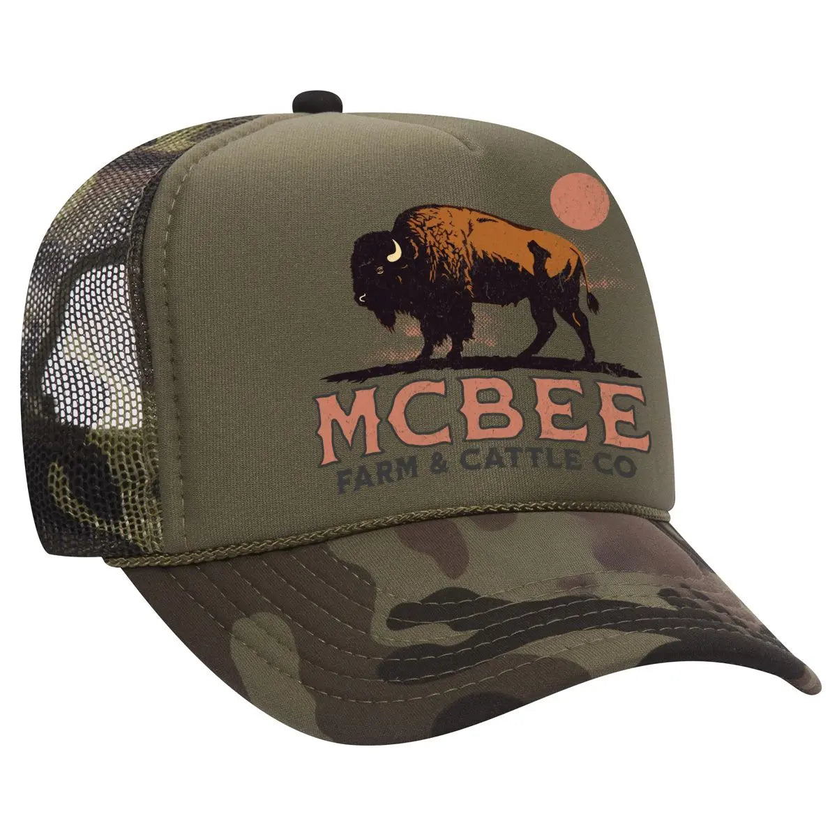 Lone Bison Foam Trucker McBee Farm & Cattle Co