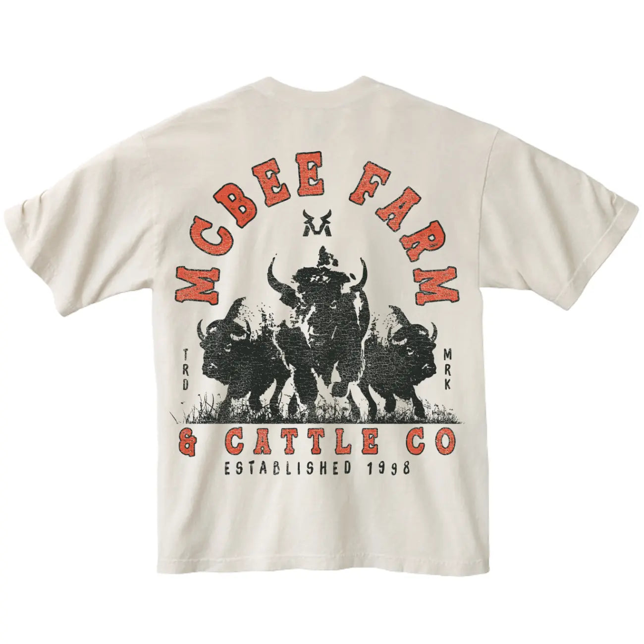 Bison Stampede Oversized T-Shirt McBee Farm & Cattle Co