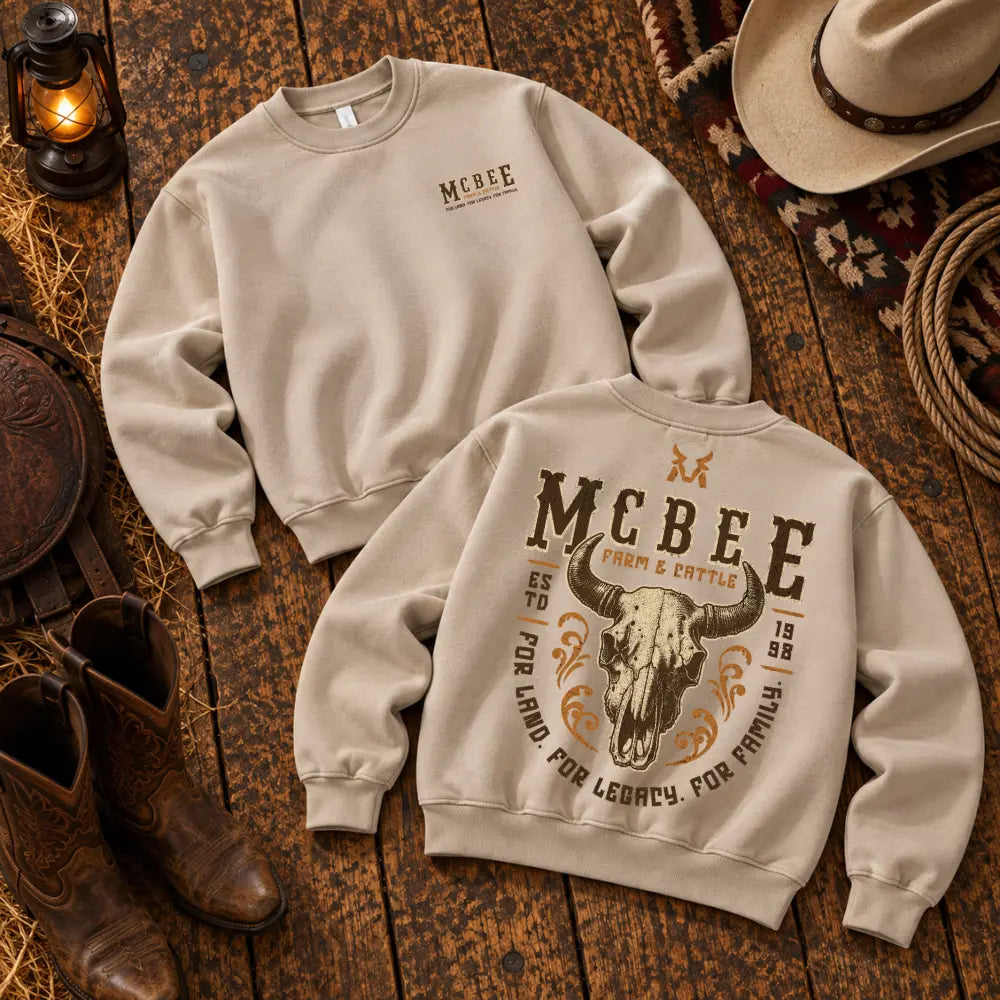 For Land For Legacy Crewneck McBee Farm & Cattle Co