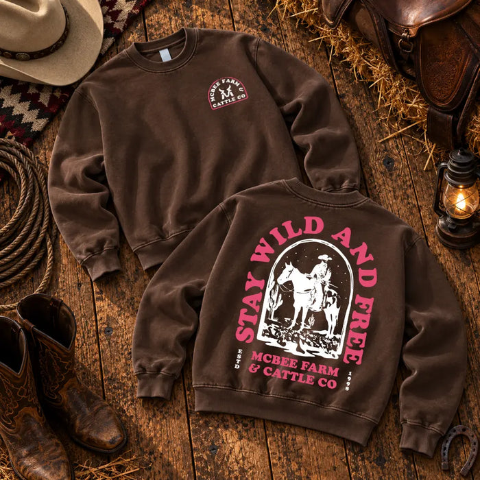 Stay Wild Western Crewneck