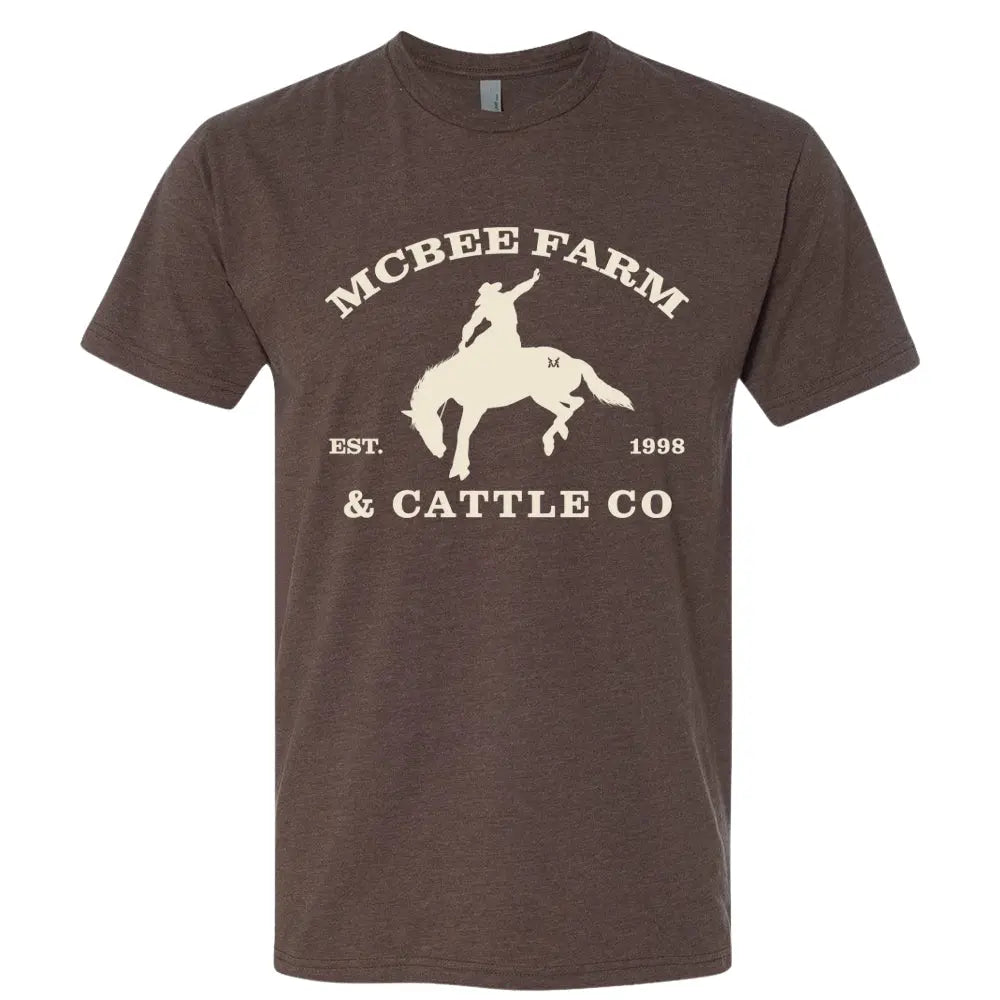 Buckin' Bronco Logo T-Shirt McBee Farm & Cattle Co